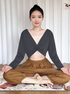 Healing Style Long Sleeve Yoga Jacket Professional Pilates Training Clothes Slimming Fitness Sports Top Womens Fashionable Outerwear