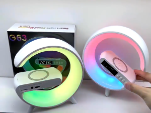 3-in-1 ลำโพงบลูทูธ นาฬิกา ชาร์จไร้สาย ทุกขนาด 256บรรยากาศ ไฟLED จำลองแสงพระอาทิตย์