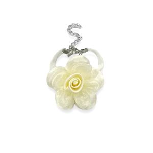 Nilou Lotus Flower Velvet Bracelet Gelang Choker Bludru Bunga Teratai Party Silk Satin Organza Handmade Fashion