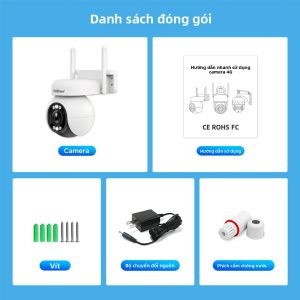 Srihome 4MP 5X Zoom Quang PTZ Camera IP 2.4G/5G WiFi Onvif Starlight Màu Sắc Tầm Nhìn Ban Đêm Chống Nước Ngoài Trời Treo Tường