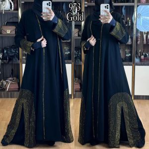 [ABAYA ORI] ABAYA DUBAI TURKEY 973/ASYIFA GAMIS ARAB SAUDI MAXIDRESS TREND KEKINIAN GAMIS BORDIR FASHION WANITA MURAH MUSLIMAH /TERBARU / COUPLE / GAMIS LEBARAN / TERLARIS / ABAYA UMROH BEST SELLER BISA BAYAR DI TEMPAT/COD