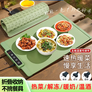 German Silicone Electric Heating Touch Control Folding Multi-Function Home Insulation Heat Retention Plate Quick Heating