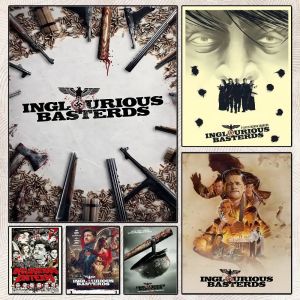 Classic War Movies Inglourious Basterds Poster HD Posters Self-adhesive Waterproof Ideal For Living Room Bedroom Bar Decoration