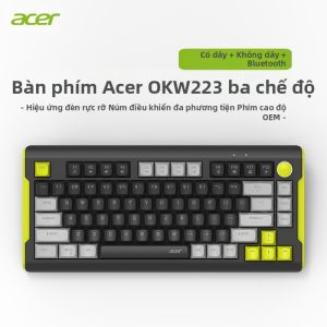 Acer | Bộ Bàn Phím và Chuột Yên Tĩnh cho Máy Tính Để Bàn và Laptop