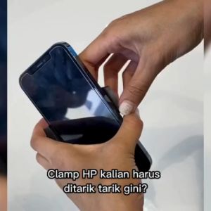 TaffSTUDIO Universal Smartphone Clamp 1/4 Screw Mount - C4 / Kepala Tripod Hp / Clamp Stand Holder Hp Tripod / Kepada Tripod Hp Mur Baut / Holder Tripod Handphone 360 Derajat / Pegangan Tripod / Pengunci Tripod / Baut Tripod / Dudukan Breket Penyangga