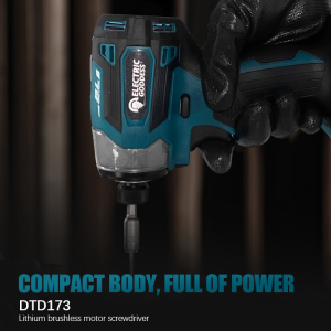 1800RPM 180N.m Cordless Impact Driver Brushless Motor Electric Drill Wood/Bolt/T-Mode For Makita 18V Battery Pin