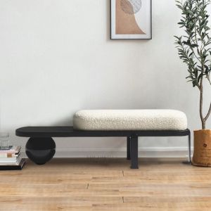Scandinavian Creative Stylish B & B Solid Wood Bench Entry Door Shoe Changing Stool Bedroom Bed End Stool Home Living Room Sofa Stool