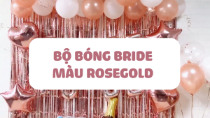 Bộ bóng trang trí tiệc chia tay độc thân màu hồng ctdt29