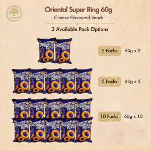 Oriental Super Ring Cheese Snack | Snek Super Ring perisa keju | 小飞侠芝士圈零食 60g