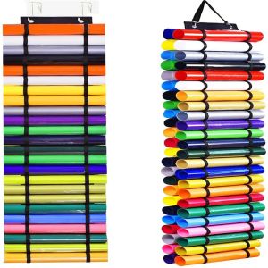 Vinyl Roll Holder Storage Organizer Wall Mount Craft Roll Organizer Rack Behind Door Hanging Bag
