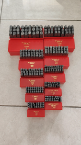 Huruf Ketok Zeki Japan Berbagai Ukuran Huruf Ketok Zeki 1.5mm 2mm 3mm 4mm 5mm 6mm 7mm 8mm 10mm 12mm