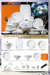 mornenjoy | New Bone China Dinnerware Set