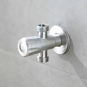 สต๊อปวาล์ว 3 ทาง วาล์วฝักบัว สแตนเลส 304 แบบหมุน (SLT004)