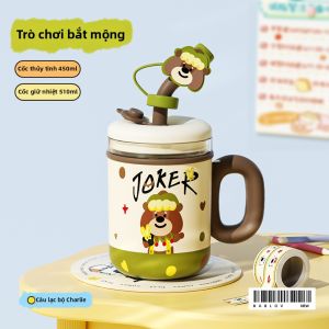 Bablov | Cốc Cách Nhiệt Cho Bé Gái Có Lớp Lót Kính