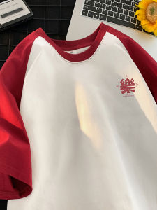 Mens Half Sleeve T-shirt Qu Xun Brand Pure Cotton Breathable Inner City Style Loose Fit Casual Youth Popular Summer Wear