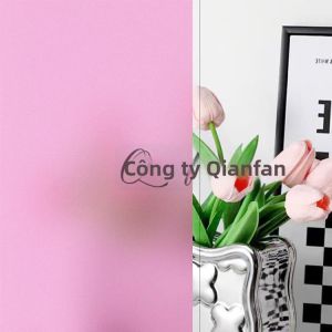 Phim Dán Cửa Sổ Chống Nắng Màu Hồng Mờ Bán Trong Suốt