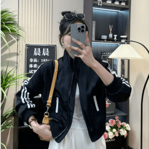 Fashionable Baseball Style Short Jacket Womens 2024 Autumn New Versatile Stylish Motorcycle Jacket Top Outerwear for Women