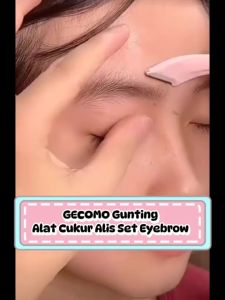 GECOMO Gunting Alis Alat Cukur Alis Set Eyebrow Trimmer Premium Quality