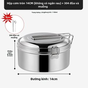 BAICHANG | Hộp Cơm Tròn Inox 304 Chất Lượng Thực Phẩm