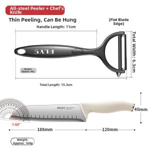 BAKULI | Sharp Peel Knife for Potatoes and Fruits
