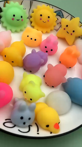10pcs Bulk Pack Cute Kawaii Animal Squishy Toys Soft Squeeze Stress Relief Toys for Kids Party