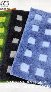 Socone  Bath Mat 40x60cm Super Absorbent Anti Slip Bathroom Floor Mat Machine Washable  Available