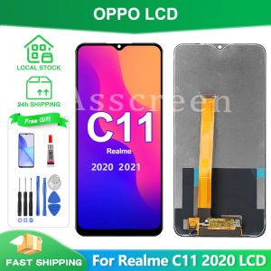 For Oppo Realme C11 2020 2021/Realme C12 C15 C20 C21 Original LCD Display Screen Touch Assesmbly Panel Digitizer Replacement for OPPO RMX2185 RMX3231