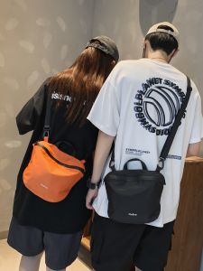 Waterproof Nylon Crossbody Bag for Men and Women Lightweight Hiking Backpack Fashionable Mobile Phone Bag with Zipper Closure