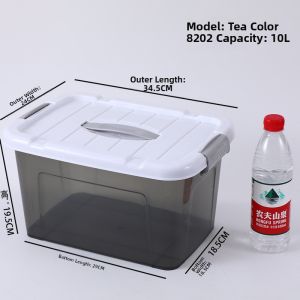 Food Grade Large Capacity Transparent Rectangular Plastic Storage Box