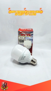 Bohlam LED 18W Myvo United SNI / Lampu LED Myvo United Cahaya Putih Terang Maximal 18 WATT Kuat Tahan Lama ORIGINAL MYVO