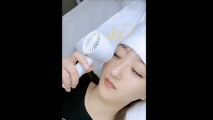 3 Speed LED Handheld Mini Fan Desktop Cooling Fan Rechargeable Portable Travel Turbo Bladeless USB Charging fan