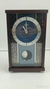 100% ORIGINAL SEIKO Melody Pendulum Wooden Desk Table Clock QXW251 (QXW251B) [Jam dinding berbunyi]