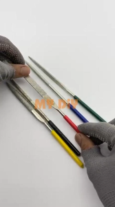MYDIYHOMEDEPOT - 7inch 180mm 5pcs Diamond Needle File Set Non Slip Handle Kikir Jarum 金刚石锉刀