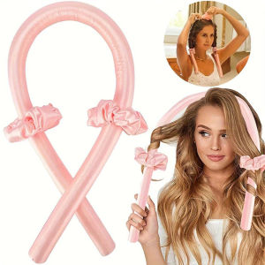 【Free gift】3in1 With Clip Heatless Lazy Hair Curling Roller Foam cotton w/wire Heatless Curling Rod Heatless Hair Curls Headband Make Hair Soft Shiny Hair Curler Hairdressing Tools Accessories