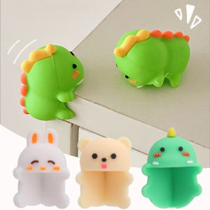 YESPERY 4Pcs PVC Soft Anti-collision Angle Pad Baby Safe Table Corner Protector Cute Rabbit Dinosaur Bear Safety Edge Guard For Children