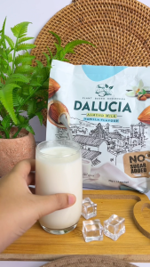 Dalucia Vegan Almond Milk Drink 3 PACK – Weight Loss Support Dairy-Free High Protein (45 Sachets)
