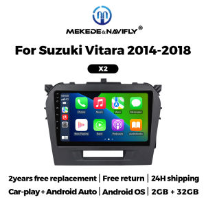 Wireless CarPlay Auto Car Stereo for SUZUKI Vitara 2015-2019 Android OS Audio FM GPS Navigation Player Deckless Radio Headunit