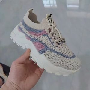 Sepatu Sneaker Sporty Fashion Wanita Radial Rubber Nylon Mesh JOFSH125