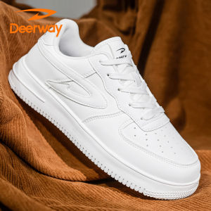 Deerway Mens Casual Shoes Autumn Fashion Brand Middle School Sports Leisure Board Shoes Travel Versatile Thick Bottom Wear-resistant Trendy Shoes