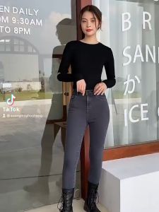 Quần Jean Bò Nữ Cạp Cao Tôn Dáng Chất Đẹp Có cỡ To Bigsize ( 40-75kg)-mã TNS-76A