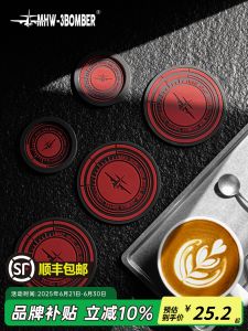 MHW-3BOMBER Silicone Heat Resistant Mat Coffee Mug Holder Anti-Scalding Moka Pot Cream Frother Storage Pad Kitchen Gadget