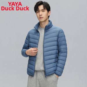 YAYA | Lightweight Down Jacket Mens Simple Collar Warm