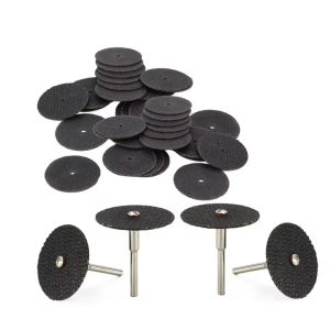21Pcs Abrasive Cutting Disc 32mm With Mandrels Grinding Wheels For Power Tool Accesories Metal Cutting Rotary Tool Saw Blade