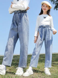 Spring Casual Loose Baby Girl Denim Pants