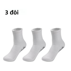 1/3 Đôi Tất Thể Thao Chống Trơn Trượt Cao Đến Đầu Gối Thoáng Khí Thoải Mái Nylon Chạy Bộ Tất Dành Cho Bóng Đá Bóng Rổ Nam