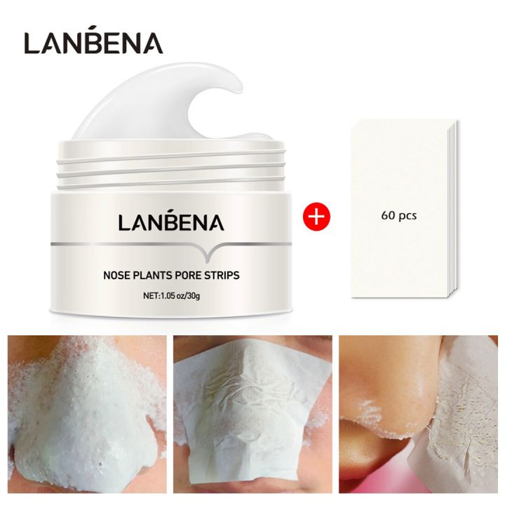 Lanbena Blackhead Whitehead Remover Strips Pore Minimizer Acne ...