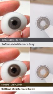 COD SOFTLENS NORMAL MINI CEMORE BROWN 14.2MM BYPINKIN ORIGINAL