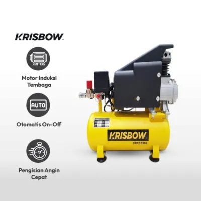 Kompresor Angin Krisbow 1hp 8l 8bar 1ph Crdc0108
