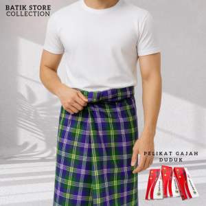 Sarong Pelikat Brand Gajah Duduk For Men’s Cotton Original