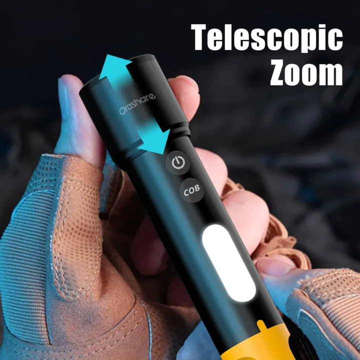 Orashare%20OL03%20Led%20Flashlight%20Rechargeable%20COB%20Super%20Bright%20Torch%20Light%20With%20Hook%20-%20Image%204